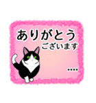 ハチワレ猫☆毎日使える♡あいさつ・返事（個別スタンプ：7）