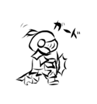 モノクロナイト 2D（個別スタンプ：3）