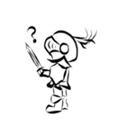 モノクロナイト 2D（個別スタンプ：4）