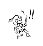 モノクロナイト 2D（個別スタンプ：5）