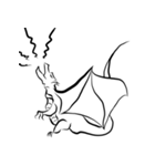 モノクロナイト 2D（個別スタンプ：32）