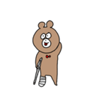 体調不良のくまさん（個別スタンプ：10）
