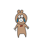 体調不良のくまさん（個別スタンプ：14）