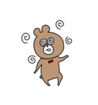 体調不良のくまさん（個別スタンプ：17）
