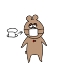 体調不良のくまさん（個別スタンプ：22）