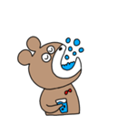 体調不良のくまさん（個別スタンプ：32）