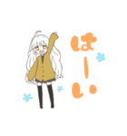 ひつじと女の子（個別スタンプ：6）