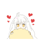 ひつじと女の子（個別スタンプ：10）