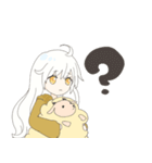 ひつじと女の子（個別スタンプ：11）