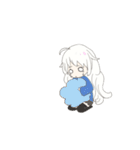 ひつじと女の子（個別スタンプ：19）