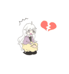 ひつじと女の子（個別スタンプ：26）
