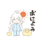 ひつじと女の子（個別スタンプ：35）
