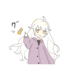ひつじと女の子（個別スタンプ：37）
