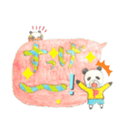 ふきだしで遊ぶかわいい、ぱんだたち（個別スタンプ：12）
