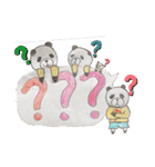 ふきだしで遊ぶかわいい、ぱんだたち（個別スタンプ：14）