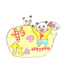 ふきだしで遊ぶかわいい、ぱんだたち（個別スタンプ：34）