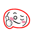 吹き出し風 顔文字3（個別スタンプ：5）