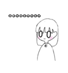 カップルにも。シンプルかわいい女の子（個別スタンプ：28）