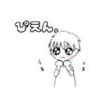 カップルにも。シンプルかわいい男の子（個別スタンプ：31）