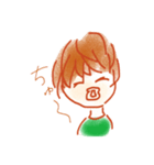 ふわふわライフ(おとこのことおんなのこ)（個別スタンプ：23）
