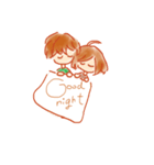 ふわふわライフ(おとこのことおんなのこ)（個別スタンプ：33）