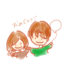 ふわふわライフ(おとこのことおんなのこ)（個別スタンプ：40）