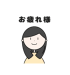 カラフルな女の子(日常会話)（個別スタンプ：3）