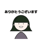 カラフルな女の子(日常会話)（個別スタンプ：7）
