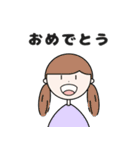 カラフルな女の子(日常会話)（個別スタンプ：8）