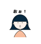 カラフルな女の子(日常会話)（個別スタンプ：18）