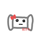 白マスクちゃん（個別スタンプ：5）