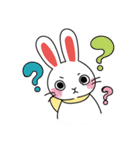 白うさぎの日常会話1（個別スタンプ：11）