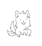 ゆるい白犬（個別スタンプ：2）
