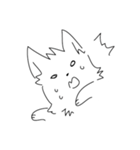 ゆるい白犬（個別スタンプ：4）