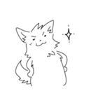ゆるい白犬（個別スタンプ：5）