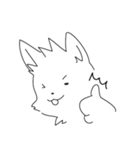 ゆるい白犬（個別スタンプ：6）