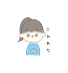 パステルカラーガール（個別スタンプ：8）