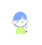 パステルカラーガール（個別スタンプ：9）