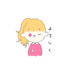 パステルカラーガール（個別スタンプ：10）