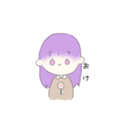 パステルカラーガール（個別スタンプ：12）