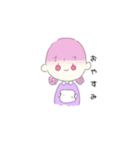 パステルカラーガール（個別スタンプ：20）