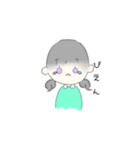 パステルカラーガール（個別スタンプ：24）
