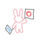 簡素にウサギ3（個別スタンプ：1）