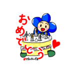 ネモフィラちゃんとフルート（個別スタンプ：7）