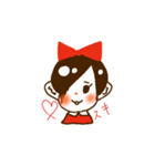 赤色りぼんちゃん（個別スタンプ：1）