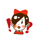 赤色りぼんちゃん（個別スタンプ：2）
