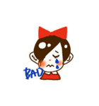 赤色りぼんちゃん（個別スタンプ：5）