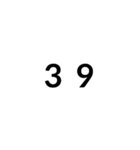 数字で返事できるスタンプ（個別スタンプ：4）