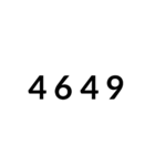 数字で返事できるスタンプ（個別スタンプ：6）