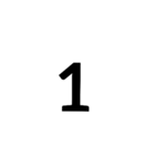 数字で返事できるスタンプ（個別スタンプ：7）